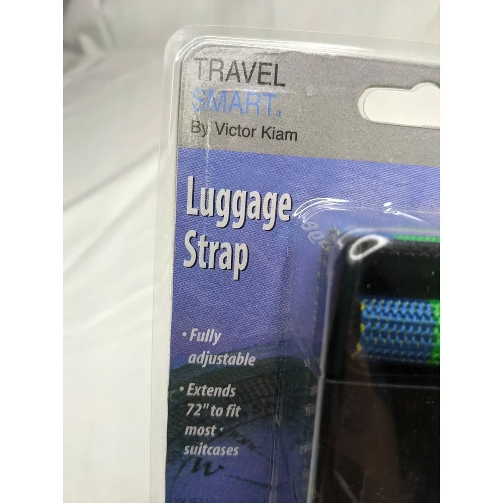 Victor Kiam Luggage Strap 2 Inch Rainbow Extends to 72 Inch Travel‎ Smart